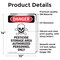 Signmission GHS Pesticide Storage Danger Sign, Vinyl Decal, 10in W x 14in L, 2PK OS-2PACK-DS-D-1014-V-2036 - alternate 2